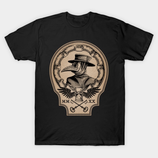 Vintage Plague Doctor T-Shirt by RavenWake